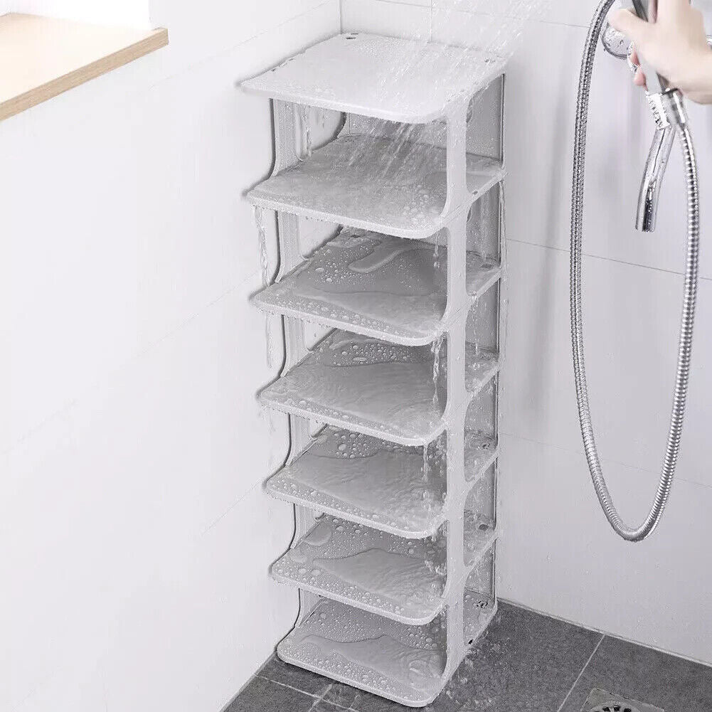 7 Tier Home Organiser Footwear Stand Shoe Rack Tall Storage Shelf Unit Cabinet - AllSellorg