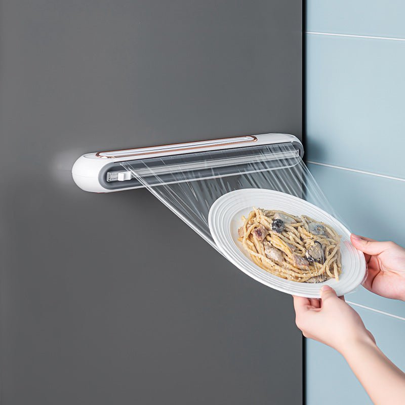 Creative Can Hang Magnetic Cling Film Cutter For Home Kitchen - AllSellorg