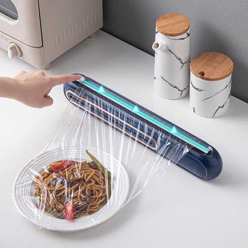 Creative Can Hang Magnetic Cling Film Cutter For Home Kitchen - AllSellorg
