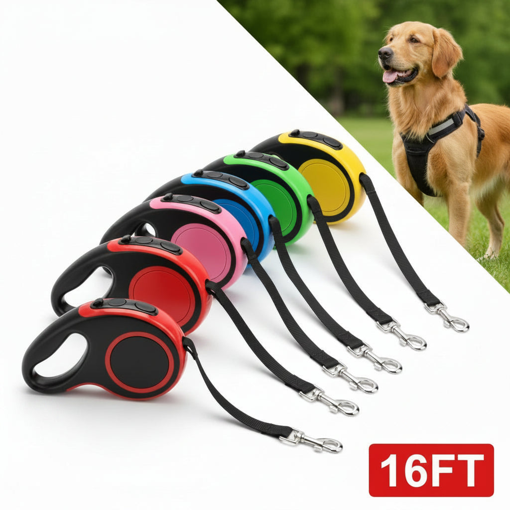FlexiGlide 16.5 | Premium High - Visibility Retractable Leash - Allsell.org
