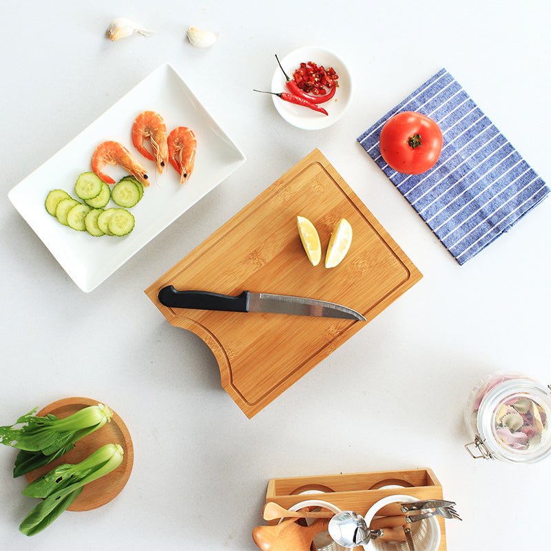 Multifunctional Household Chopping Board With Dish - AllSellorg