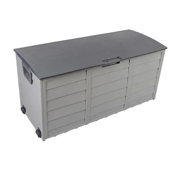 Outdoor Garden Plastic Storage Deck Box Chest Tools Lockable Seat 75gal 260L - AllSellorg